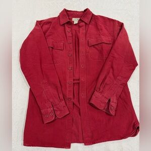 L.L. Bean Men's Red shacket